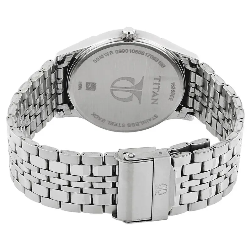 Titan Karishma Black Dial Analog with Day and Date Stainless Steel Strap watch for Men(NS1636SM01) - Image 3