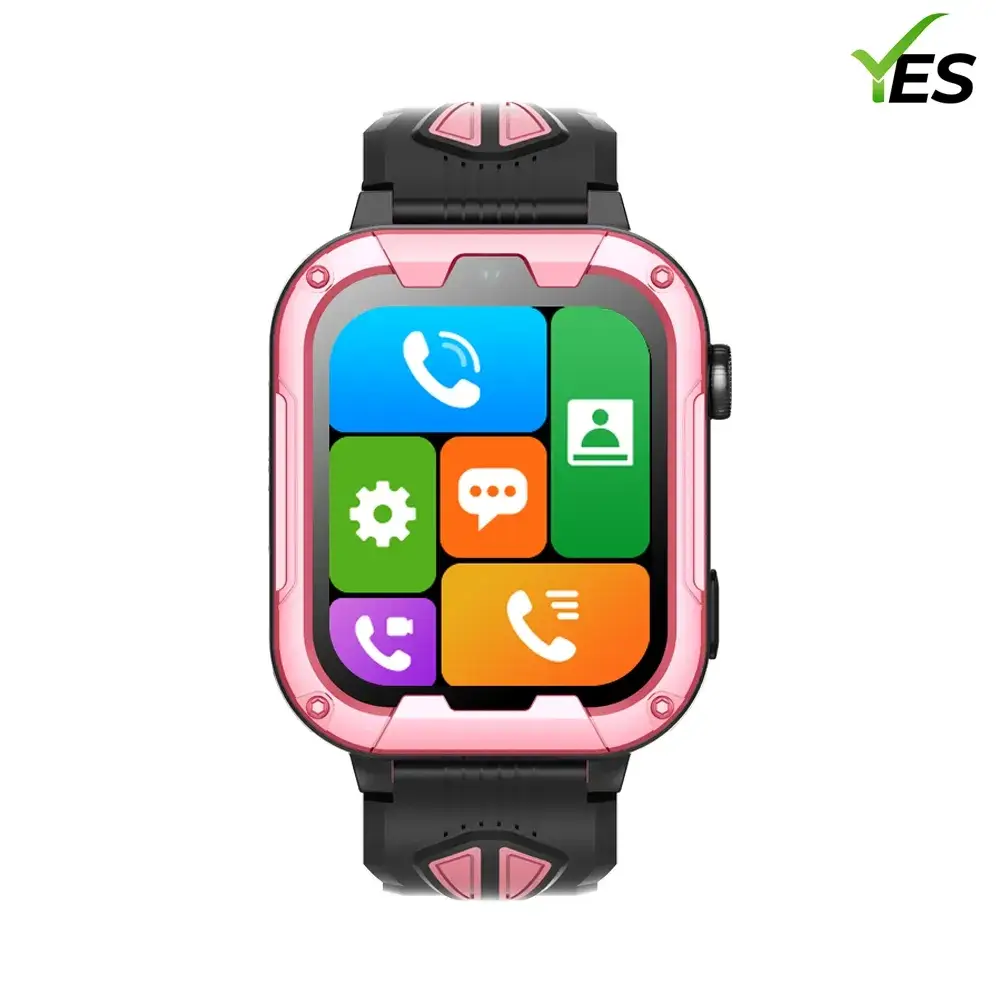 YES Kids Magic Smartwatch with 4G GPS Video Calling , Waterproof Design for Children – Pink